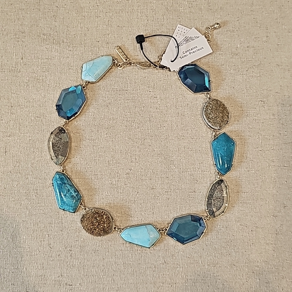 White House Black Market Turquoise Patina Necklace